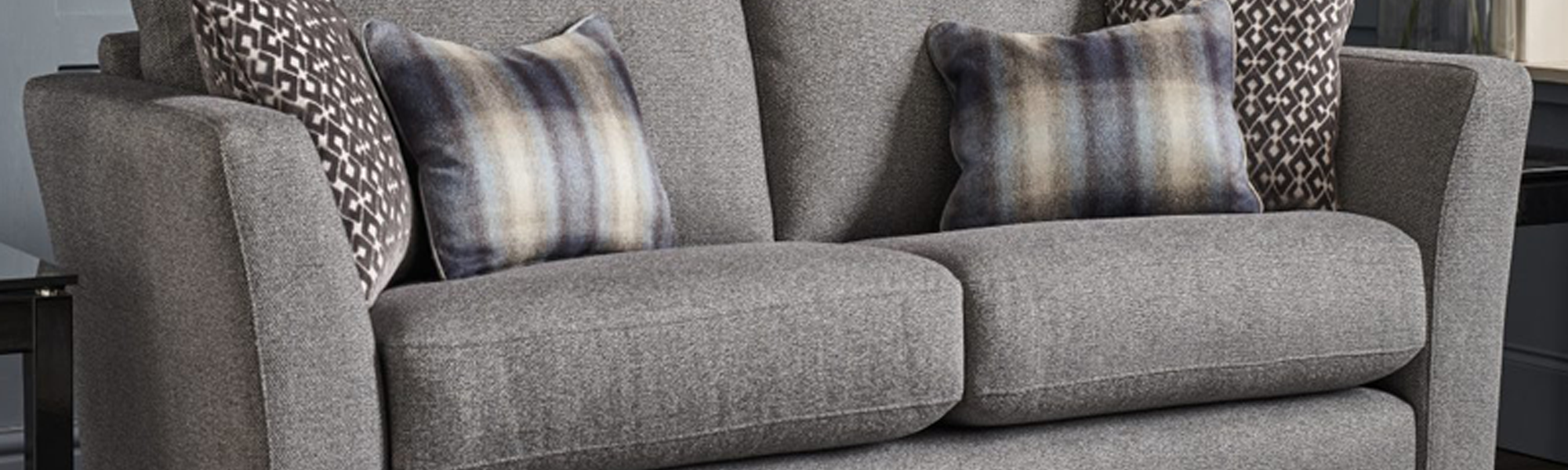Compact 2 Fabric Seater Sofas