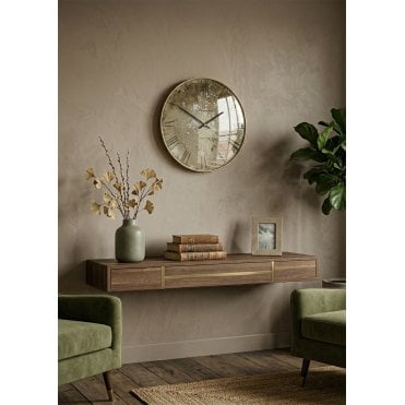 14" Roma Clock Gold