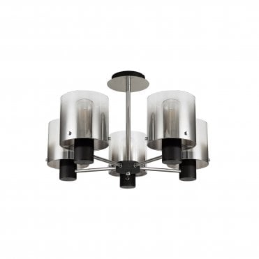 Abigail 5 Light Semi Flush