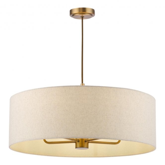 Adonis Linen Shade 5 Light Pendant