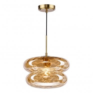 Aeolus Dimpled Glass Pendant