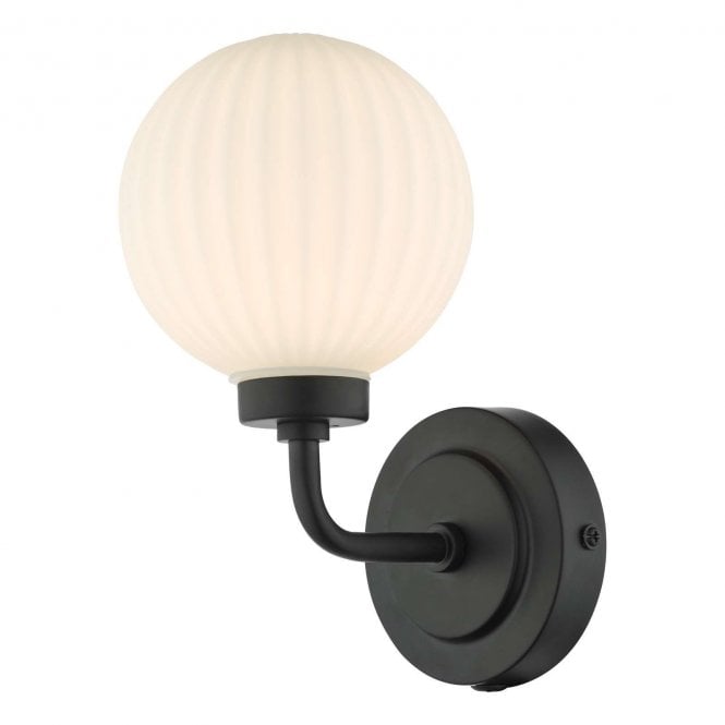 Aether Ribbed Glass Bathroom Wall Light