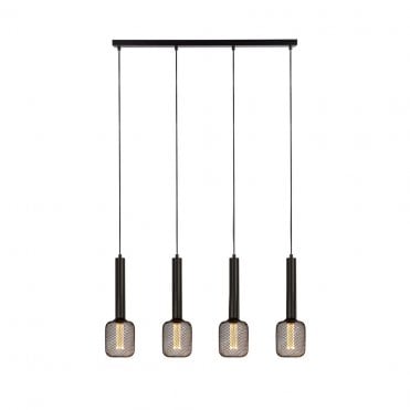 Alresford 4Lt Bar Pendant Black