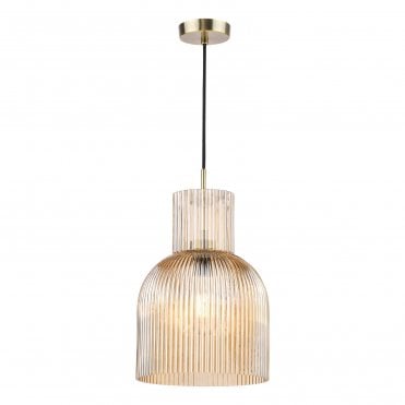 Ambrosia Ribbed Glass Pendant