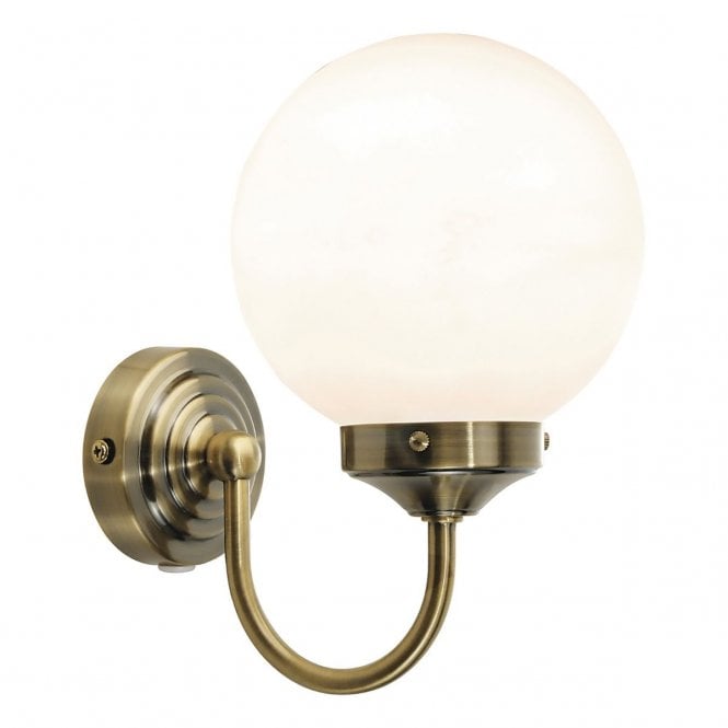 Andromeda Opal Glass Bathroom Wall Light