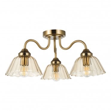 Astrid 3 Light Semi Flush
