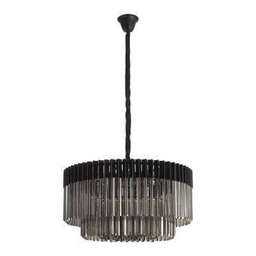 Ayla 12 Light Pendant Smoked