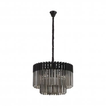 Ayla 8 Light Pendant Smoked