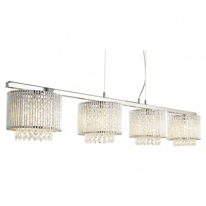 Banbury 4Lt Bar Pendant Chrome