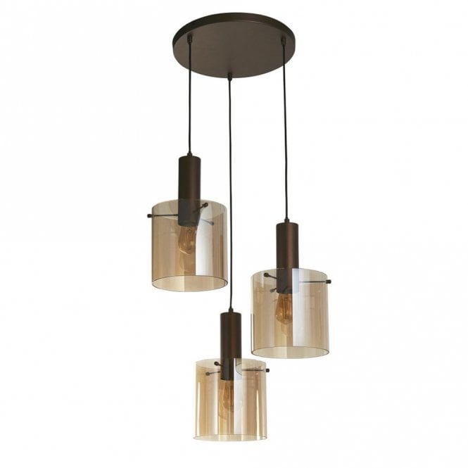 Beckermet 3Lt Multi Drop Pendant