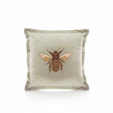 Bee Sequin Quartz Cushion