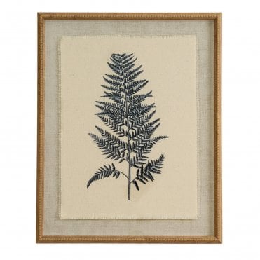 Beech Fern on Linen