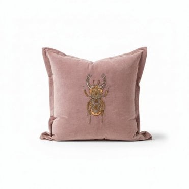 Beetle Sequin Heather Cushion