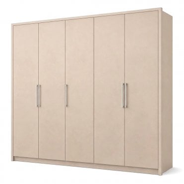 Berlin 250cm 5 Door All Wood Hinged Robe