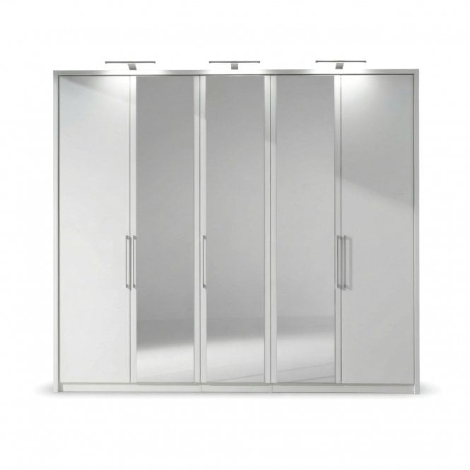 Mirror Robe Berlin Hinged Mirrored Robe - Beds & Bedrooms from At Home Furnishings UK