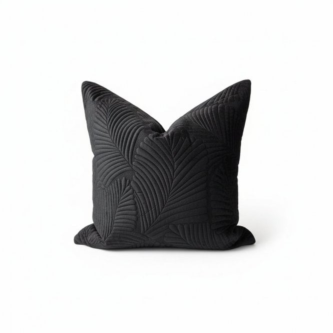 Botanic Black Velvet Cushion 60x60