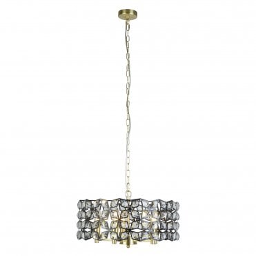 Boxley 5Lt Pendant Black & Brass