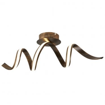 Burton Led Twist Flush Rustic