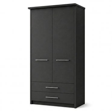Cairns 100cm 2 Door 2 Drawer Hinged Robe