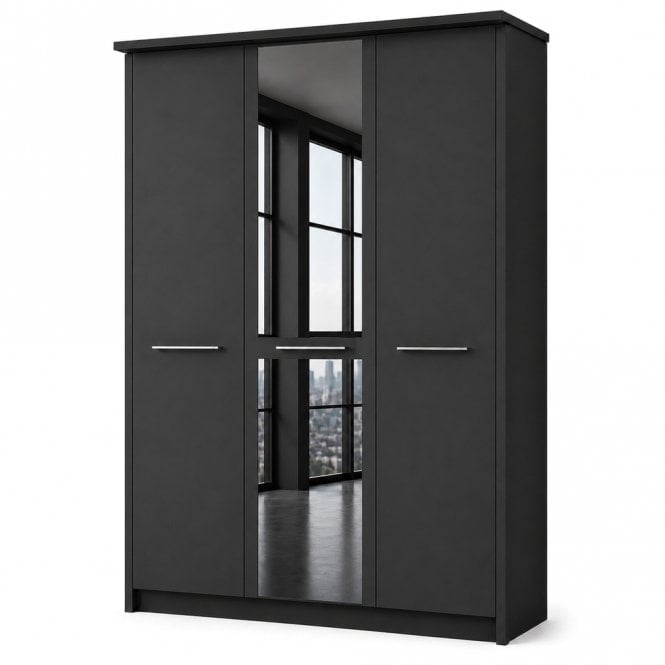 Cairns 150cm 3 Door 1 Mirror Door Hinged Robe