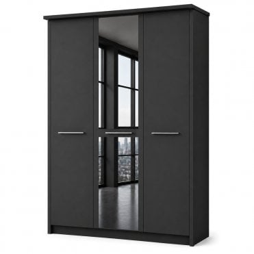 Cairns 150cm 3 Door 1 Mirror Door Hinged Robe