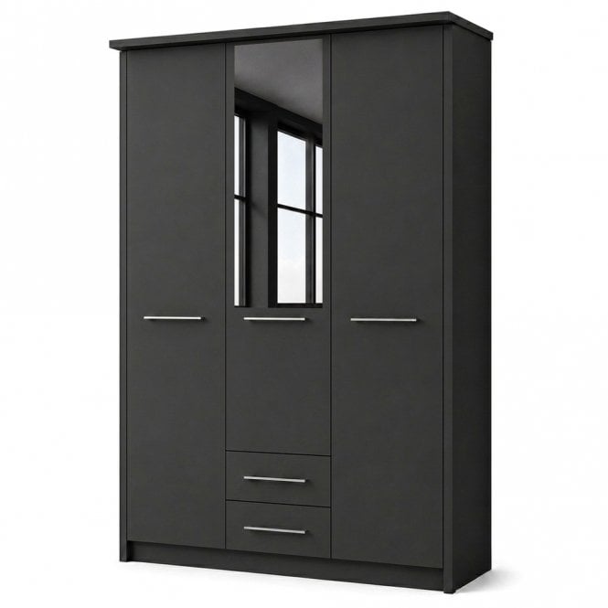 Cairns 150cm 3 Door 2 Drawer 1 Mirror Door Hinged Robe