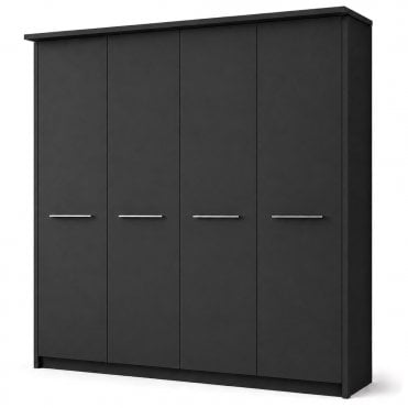 Cairns 200cm 4 Door All Wood Hinged Robe