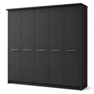 Cairns 250cm 5 Door All Wood Hinged Robe