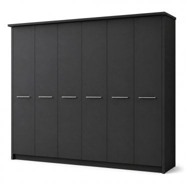 Cairns 300cm 6 Door All Wood Hinged Robe