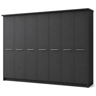 Cairns 350cm 7 Door All Wood Hinged Robe