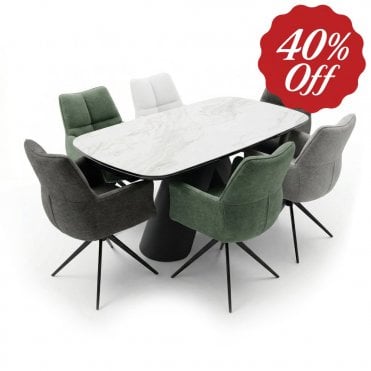 Carmel Dining Set - Table & 6 Chairs