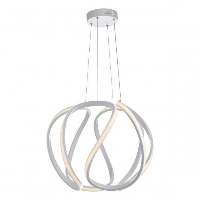 Carsington Pendant Large White LED