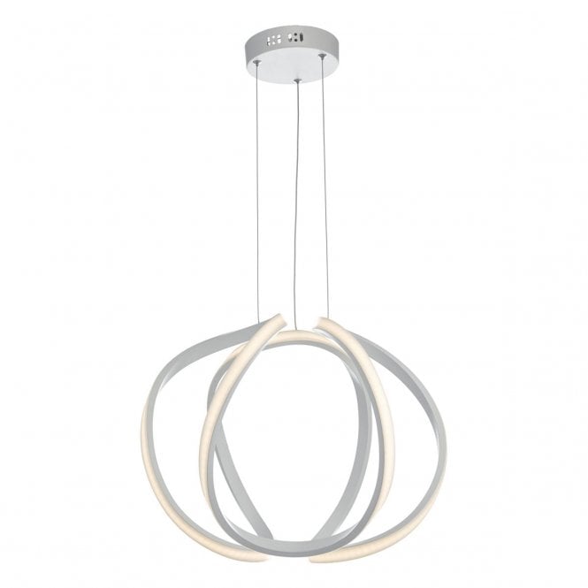 Carsington Pendant Small White LED