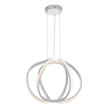 Carsington Pendant Small White LED