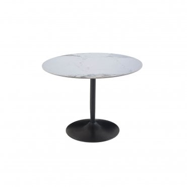 Carson 100cm White Round Dining Table