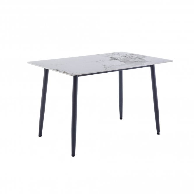 Carson 160cm White Rectangular Dining Table