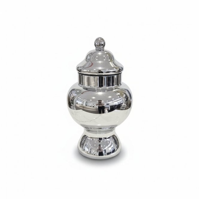 Chrome Ginger Jar