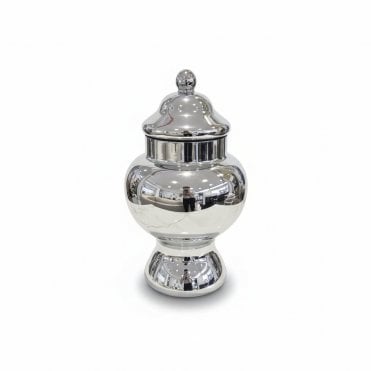 Chrome Ginger Jar
