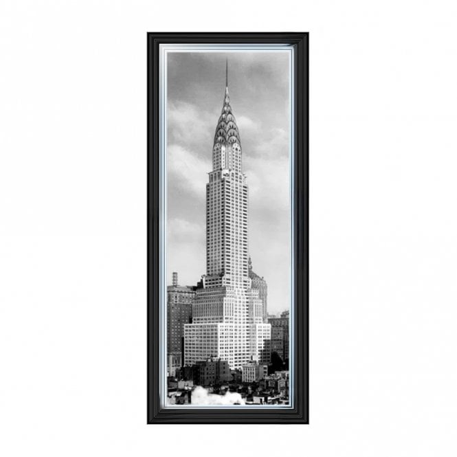 Chrysler building - Two tone silver frame