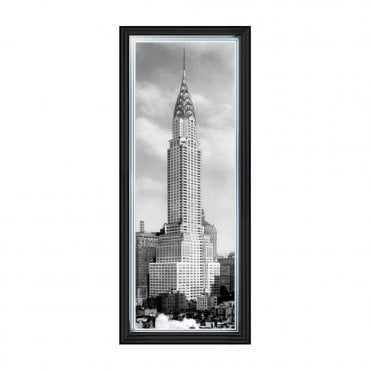 Chrysler building - Two tone silver frame