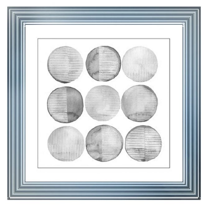 Circles - Chrome calais frame - Liquid art
