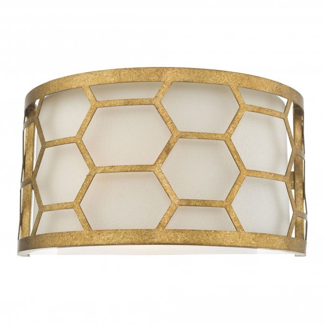 Cullin 1 Light Wall Light Gold & Ivory