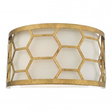 Cullin 1 Light Wall Light Gold & Ivory