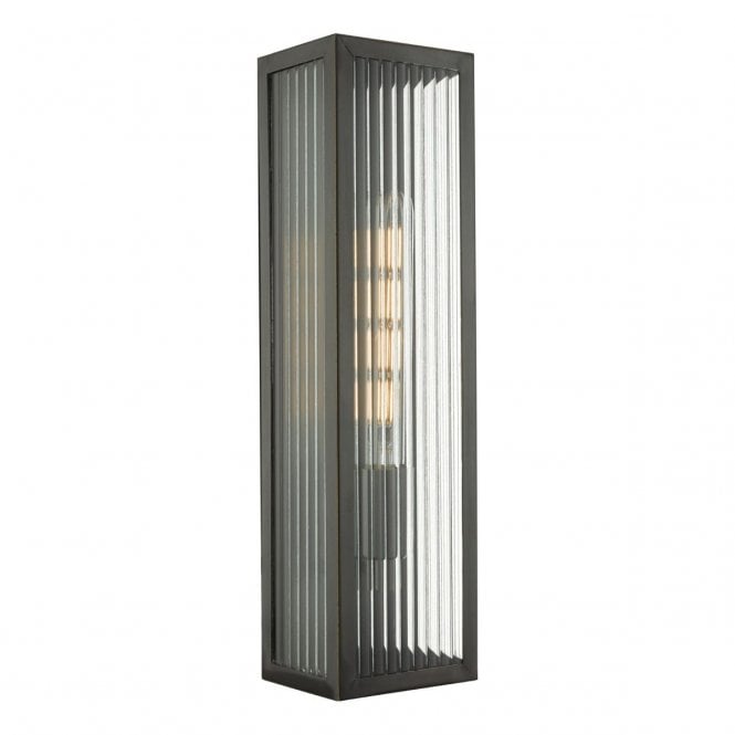 Daedalus Ribbed Glass 45cm Outdoor Wall Light