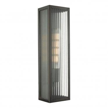 Daedalus Ribbed Glass 45cm Outdoor Wall Light