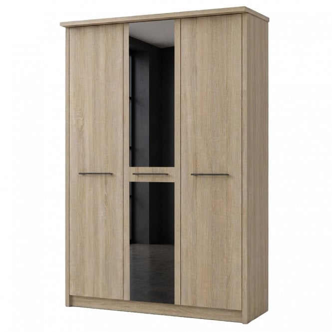 Dakar 2 150cm 3 Door 1 Mirror Door Hinged Robe