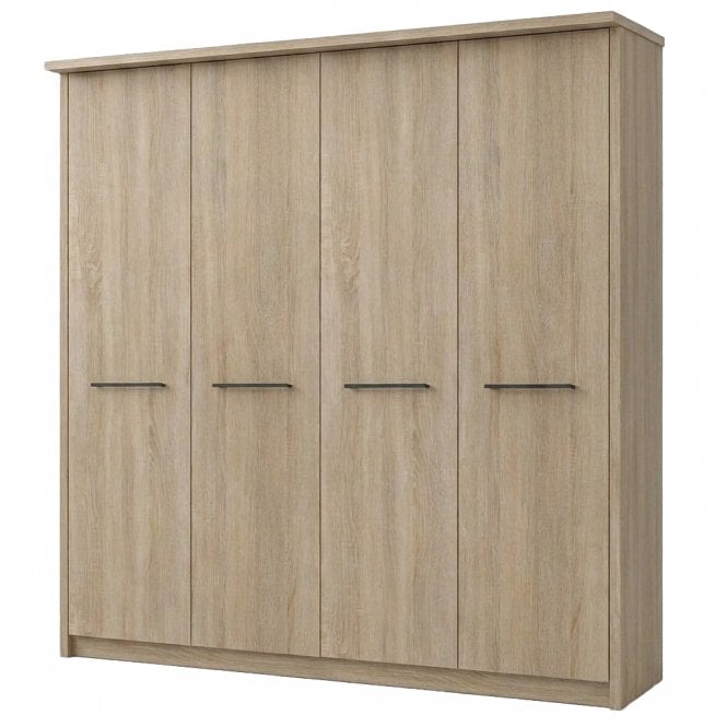 Dakar 2 200cm 4 Door All Wood Hinged Robe