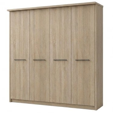 Dakar 2 200cm 4 Door All Wood Hinged Robe