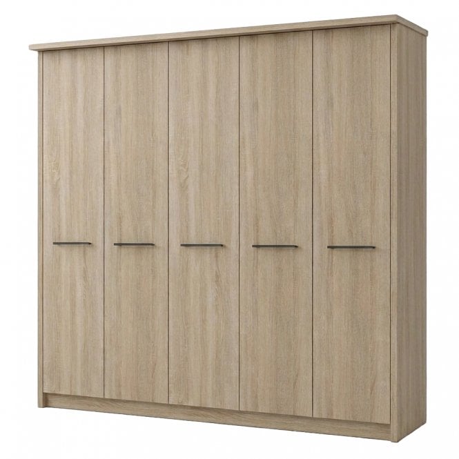 Dakar 2 250cm 5 Door All Wood Hinged Robe