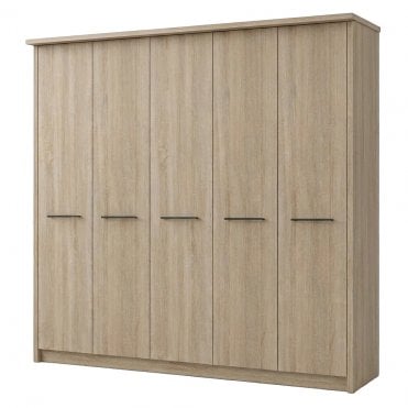 Dakar 2 250cm 5 Door All Wood Hinged Robe